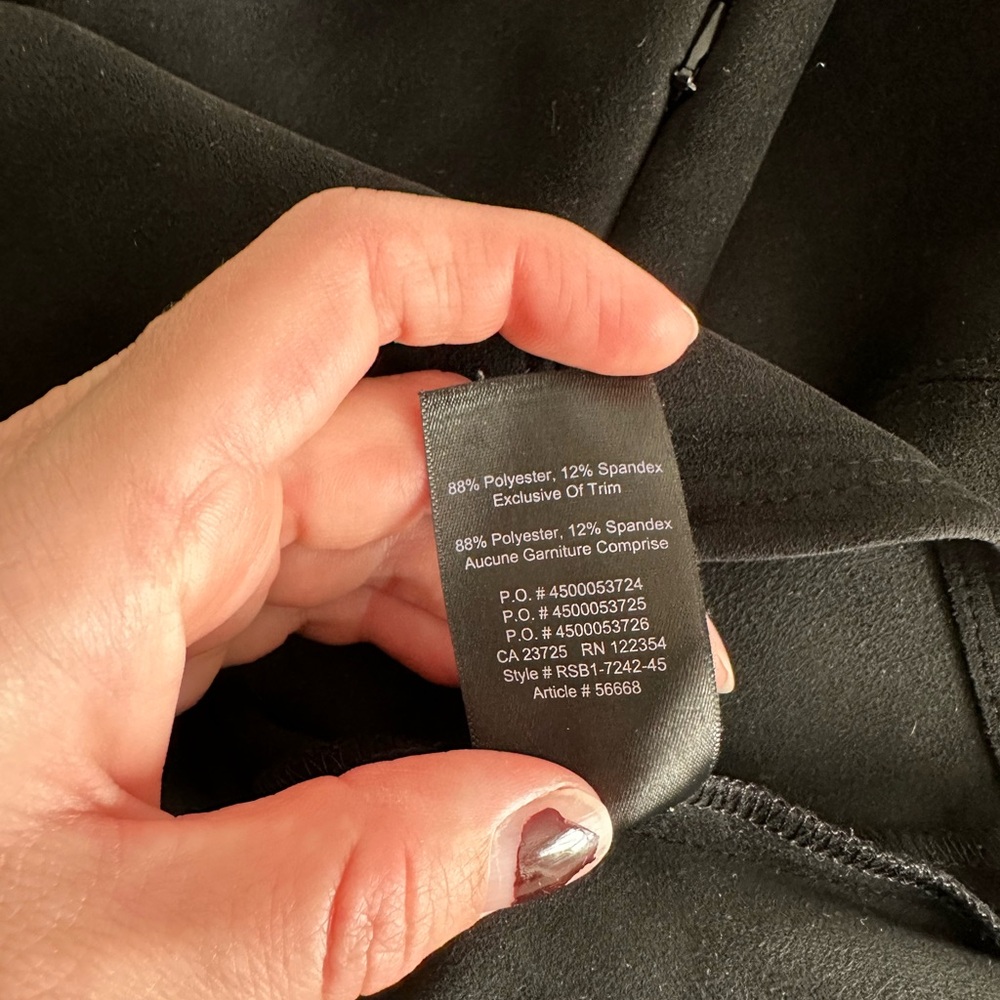 Babaton Black Suede Skirt - Picture 6 of 8